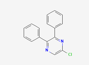 Two-dimensional chemical structure of 2-Chloro-5,6-diphenylpyrazine, CAS 41270-66-0