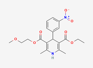 Two-dimensional chemical structure of Nitrendipine Impurity 17