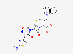 Two-dimensional chemical structure of Cefpirome Impurity 3