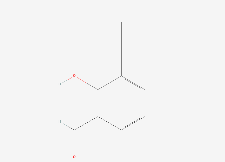 Two-dimensional chemical structure of 3-tert-Butyl-2-hydroxybenzaldehyde