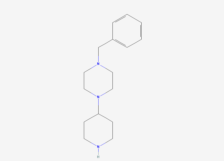 Two-dimensional chemical structure of 1-Benzyl-4-piperidin-4-yl-piperazine