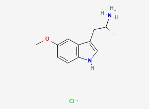 Two-dimensional chemical structure of α,O-Dimethyl Serotonin Hydrochloride, CAS 1016-44-0