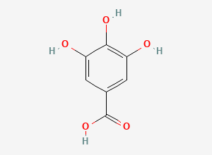 Two-dimensional chemical structure of Propyl Gallate EP Impurity A / Gallic Acid, CAS 149-91-7
