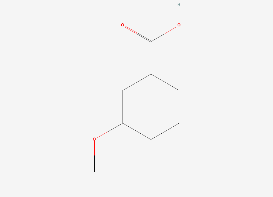 Two-dimensional chemical structure of 3-Methoxycyclohexanecarboxylic acid