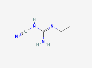 Two-dimensional chemical structure of Proguanil Hydrochloride EP Impurity A/ Proguanil Related Compound A (Free Base), CAS 44830-55-9