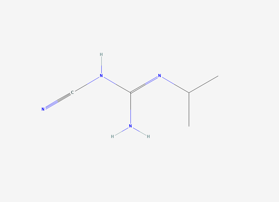 Two-dimensional chemical structure of Proguanil Hydrochloride EP Impurity A/ Proguanil Related Compound A (Free Base), CAS 44830-55-9