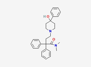 Two-dimensional chemical structure of Loperamide EP Impurity D/ Deschloroloperamide (Free Base), CAS 37743-41-2