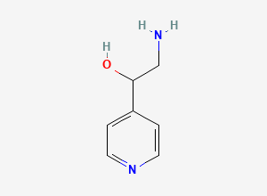 Two-dimensional chemical structure of 2-Hydroxy-4-pyridylethylamine