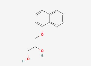 Two-dimensional chemical structure of Propranolol EP Impurity A, CAS 36112-95-5