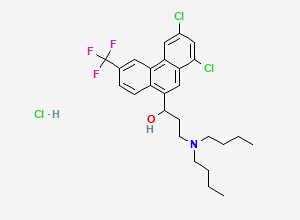 Two-dimensional chemical structure of (+-)-Halofantrine hydrochloride