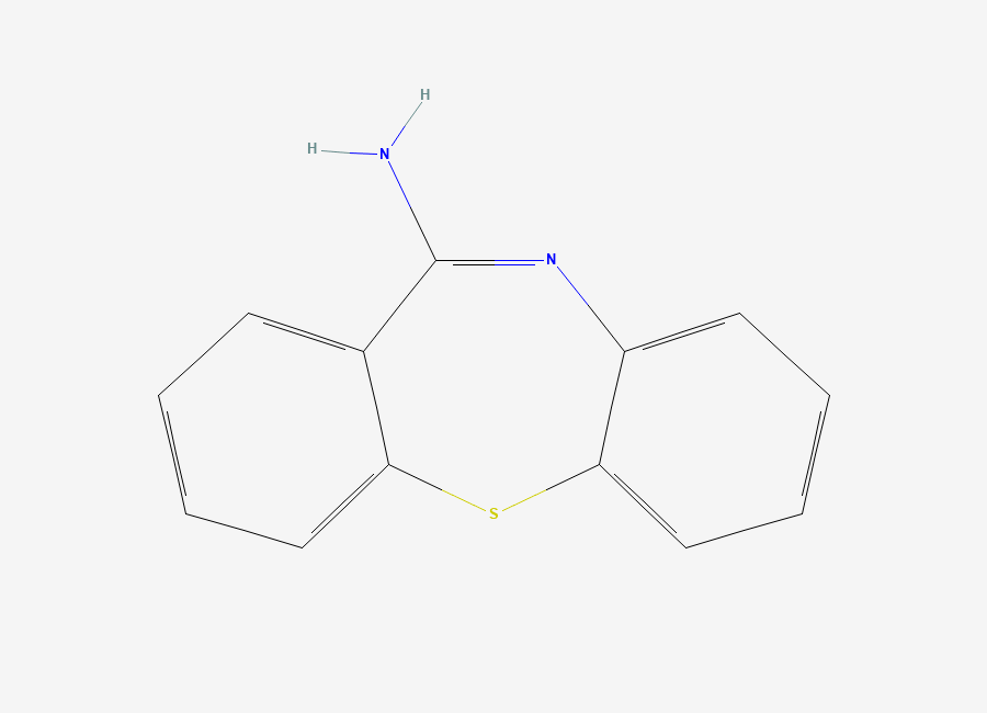 Two-dimensional chemical structure of Quetiapine EP Impurity U, CAS 5786-26-5