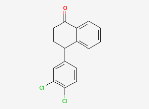 Two-dimensional chemical structure of Sertraline Tetralone Racemate, CAS 79560-19-3