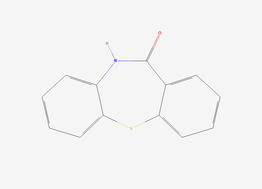 Two-dimensional chemical structure of Quetiapine EP Impurity G, CAS 3159-07-7