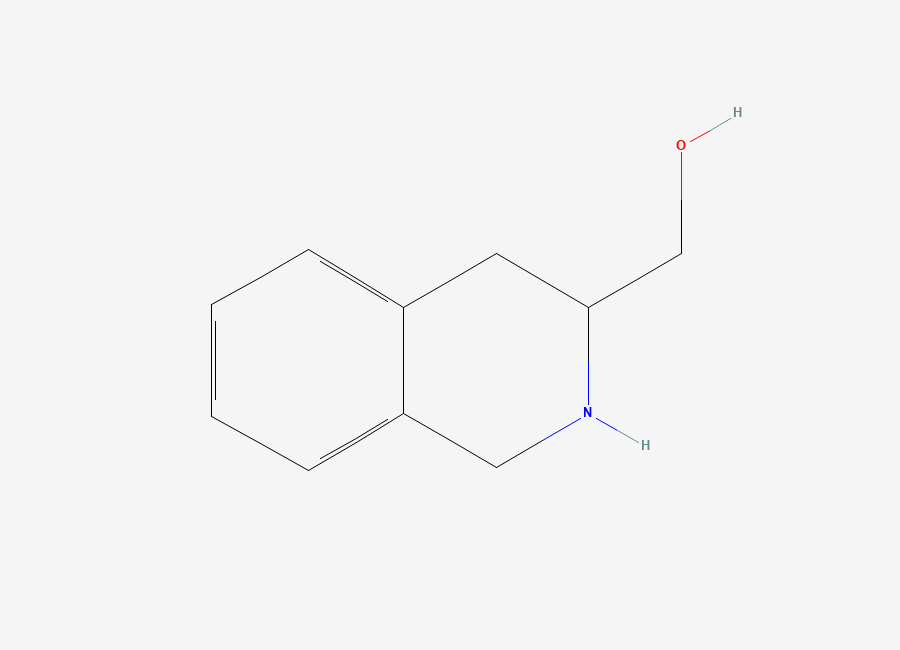 Two-dimensional chemical structure of (1,2,3,4-Tetrahydro-isoquinolin-3-yl)-methanol