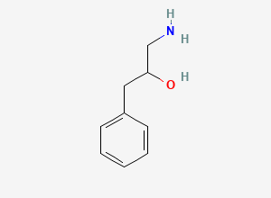 Two-dimensional chemical structure of 1-Amino-3-phenylpropan-2-ol