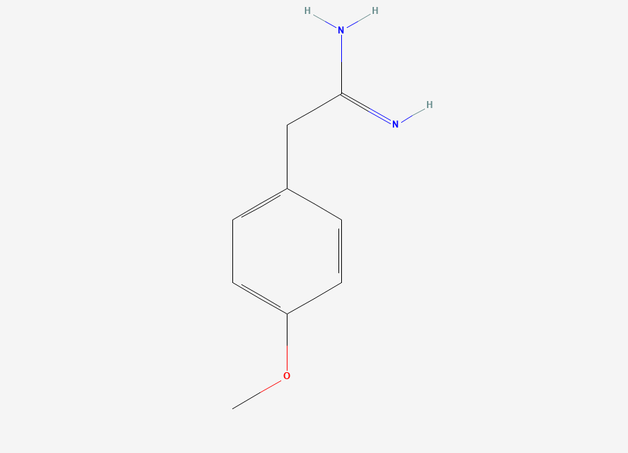 Two-dimensional chemical structure of 2-(4-Methoxyphenyl)ethanimidamide