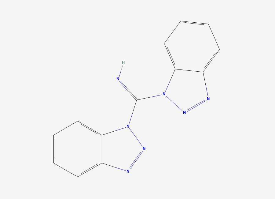 Two-dimensional chemical structure of di(1H-benzo(d)(1,2,3)triazol-1-yl)methanimine