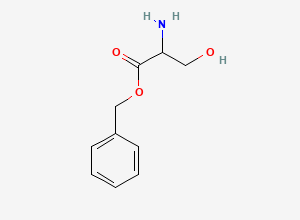 Two-dimensional chemical structure of Benzyl 2-amino-3-hydroxypropanoate