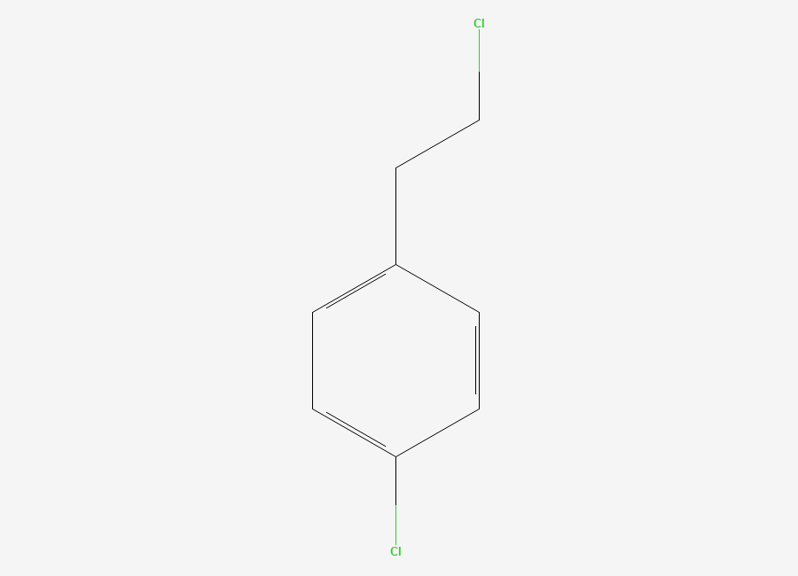 Two-dimensional chemical structure of 2-(4-Chlorophenyl)ethyl chloride