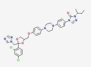 Two-dimensional chemical structure of Itrizole