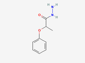 Two-dimensional chemical structure of 2-Phenoxypropanohydrazide