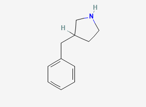 Two-dimensional chemical structure of 3-Benzylpyrrolidine