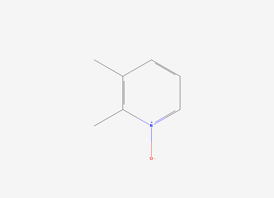 Two-dimensional chemical structure of Pyridine, 2,3-dimethyl-, 1-oxide