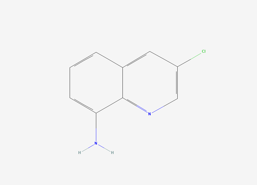 Two-dimensional chemical structure of 3-Chloroquinolin-8-amine