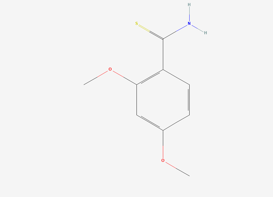 Two-dimensional chemical structure of 2,4-Dimethoxythiobenzamide