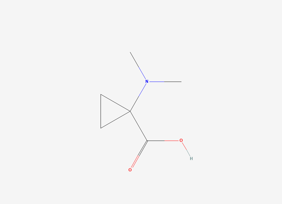 Two-dimensional chemical structure of 1-(Dimethylamino)cyclopropane-1-carboxylic acid