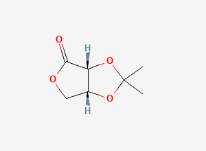 Two-dimensional chemical structure of 2,3-O-Isopropylidene-D-erythronolactone
