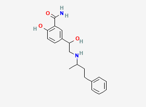 Two-dimensional chemical structure of Labetalol, CAS 36894-69-6
