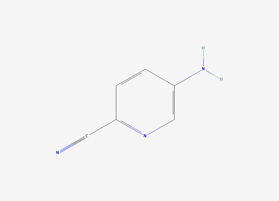 Two-dimensional chemical structure of 5-Aminopyridine-2-carbonitrile