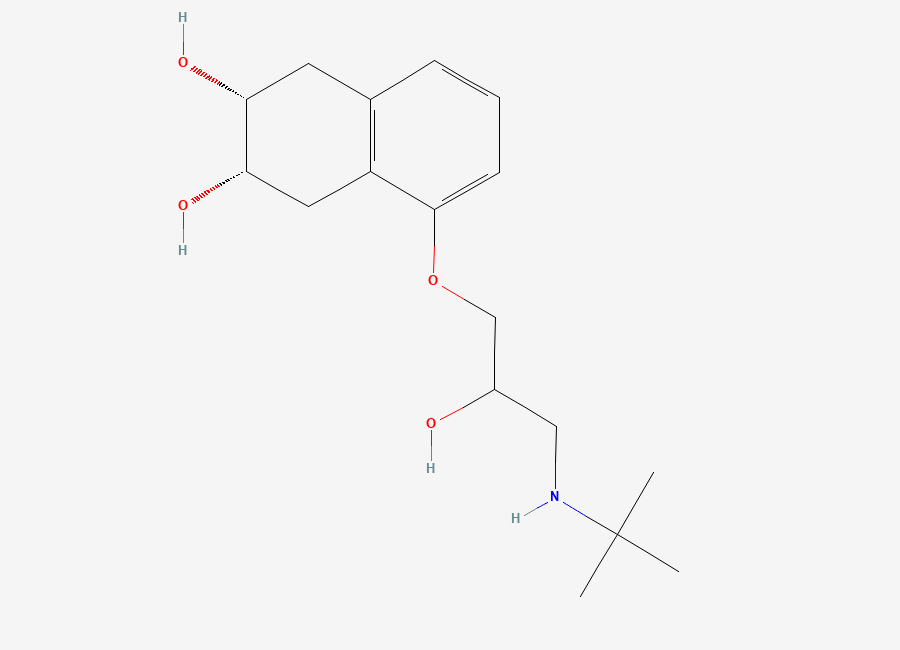 Two-dimensional chemical structure of Nadolol