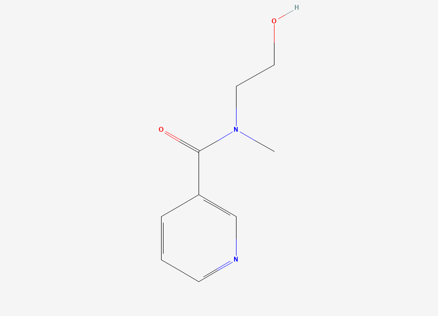 Two-dimensional chemical structure of N-(2-hydroxyethyl)-N-methylnicotinamide
