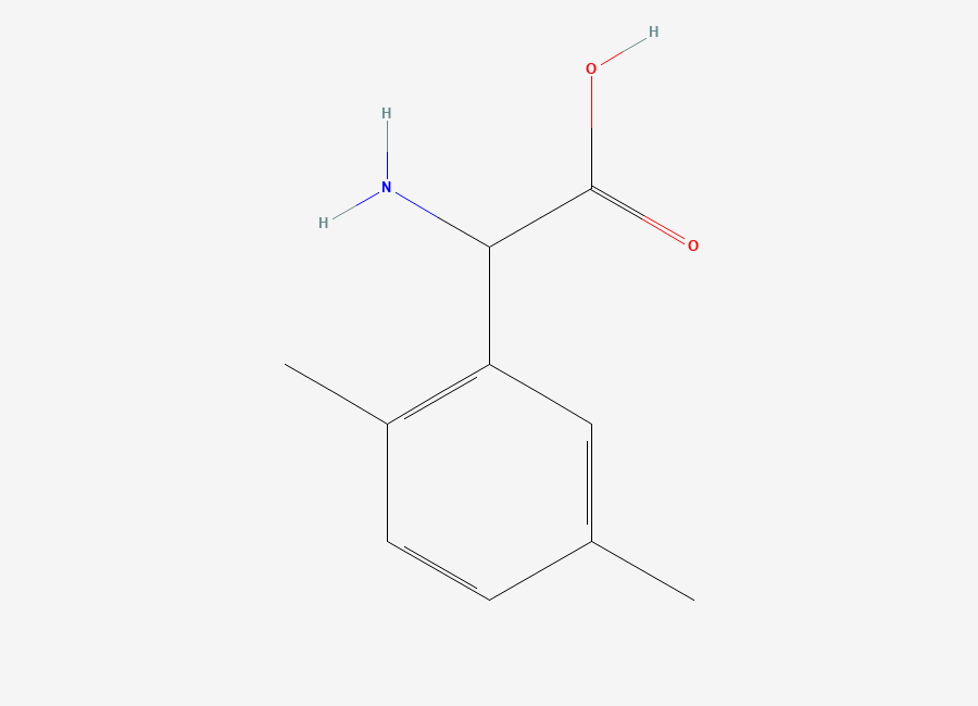 Two-dimensional chemical structure of Amino(2,5-dimethylphenyl)acetic acid