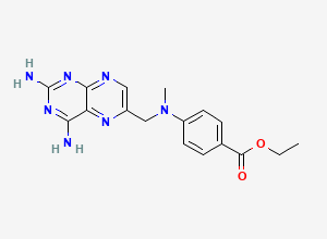 Two-dimensional chemical structure of DAMPA Ethyl Ester, CAS 43111-51-9