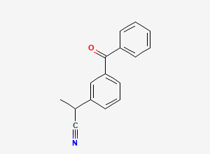 Two-dimensional chemical structure of Ketoprofen Related Compound F, CAS 42872-30-0