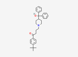 Two-dimensional chemical structure of Terfenadine EP Impurity A /Terfenadine Related Compound A, CAS 43076-30-8