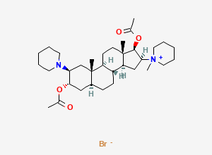 Two-dimensional chemical structure of Vecuronium Bromide, CAS 50700-72-6