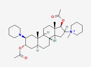 Two-dimensional chemical structure of Vecuronium, CAS 86029-43-8