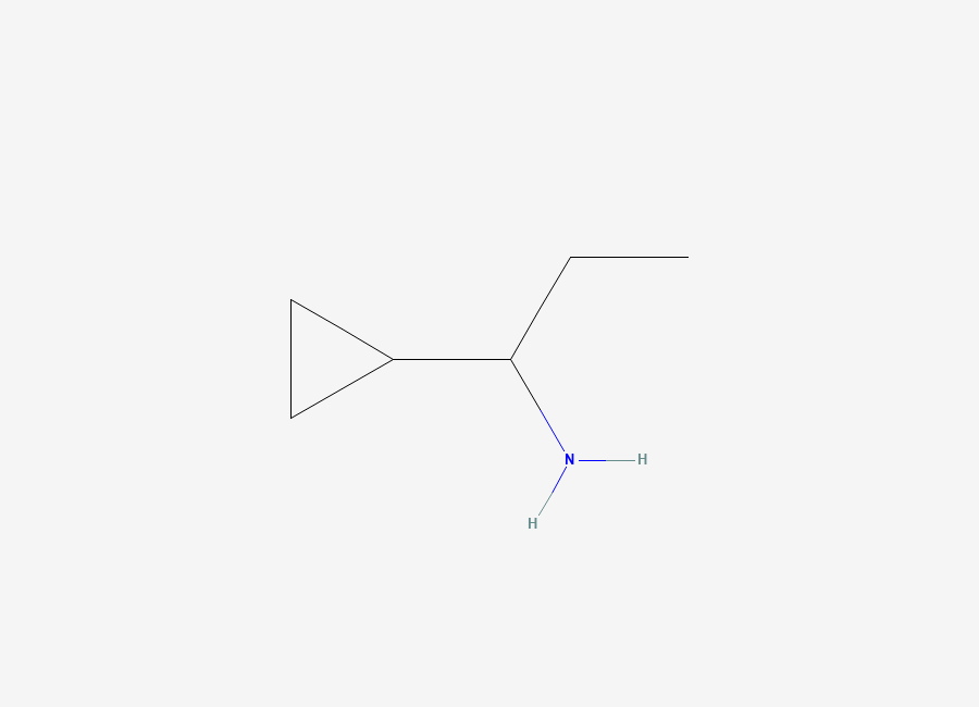 Two-dimensional chemical structure of 1-Cyclopropylpropan-1-amine