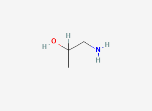 Two-dimensional chemical structure of DL-1-Amino-2-propanol, CAS 78-96-6