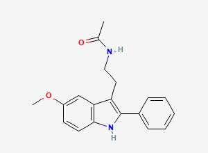 Two-dimensional chemical structure of 2-Phenylmelatonin, CAS 151889-03-1