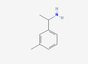 Two-dimensional chemical structure of 1-(3-Methylphenyl)ethanamine