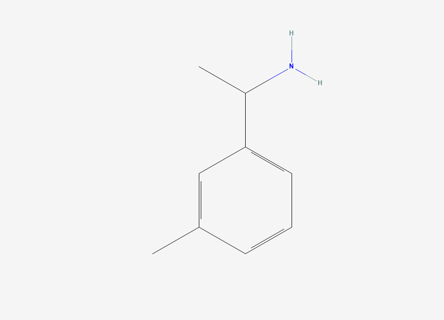 Two-dimensional chemical structure of 1-(3-Methylphenyl)ethanamine