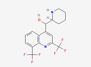 Two-dimensional chemical structure of Mefloquine