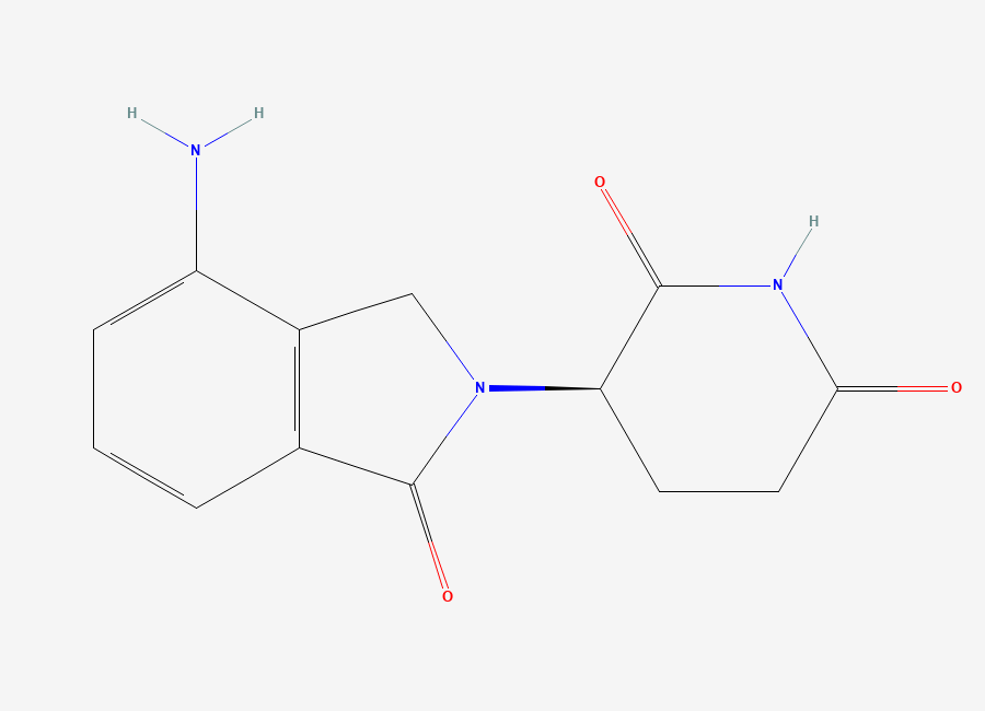 Two-dimensional chemical structure of R-Lenalidomide, CAS 874946-00-6