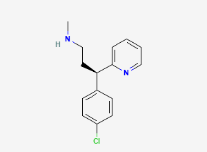 Two-dimensional chemical structure of Chlorpheniramine EP Impurity C, CAS 20619-12-9