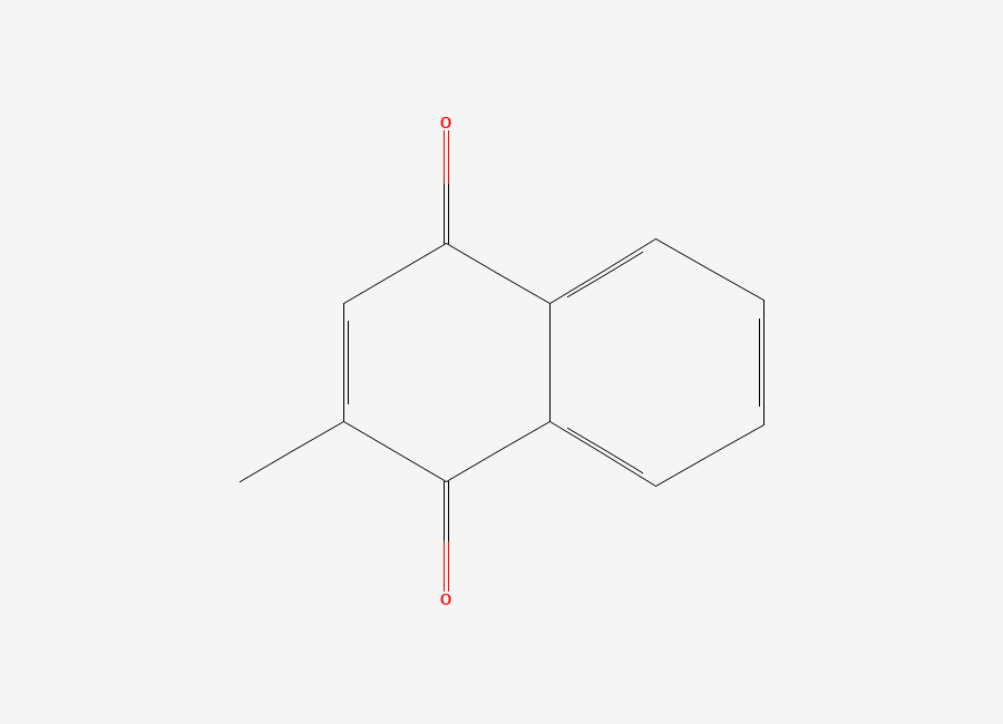 Two-dimensional chemical structure of Menadione, CAS 58-27-5
